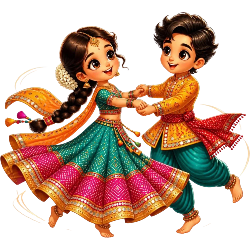The couple twirling