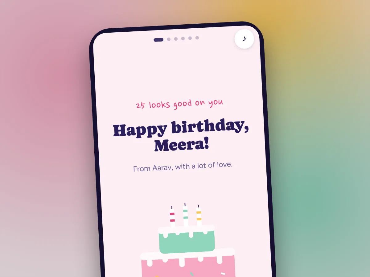 Birthday Cake design